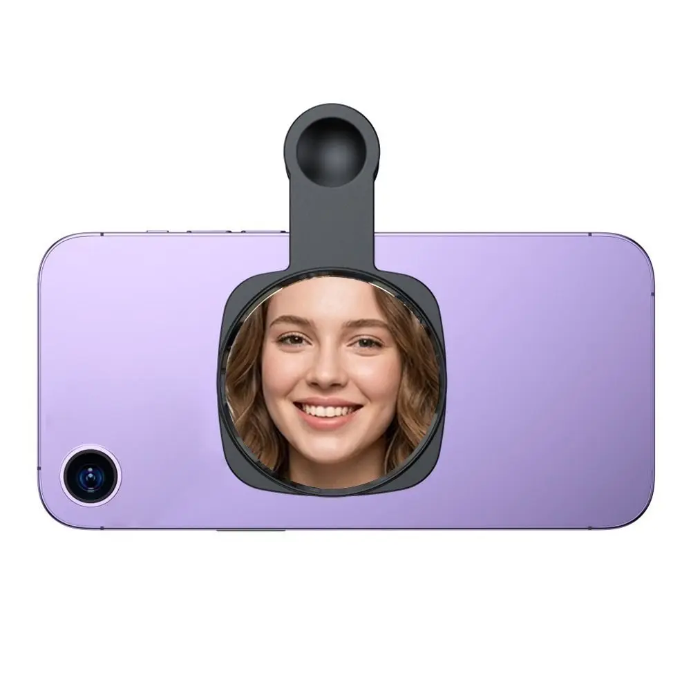 Reflection Clip Smartphone Camera Lens Portable Anti- Phone Rear Selfie Mirror Convex Wide-Angle Rearview Mirror