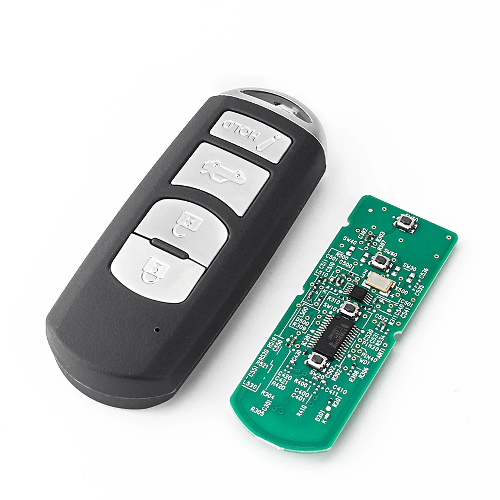KEYYOU With Battery For Mazda 3 6 CX-3 CX-5 Miata Speed 3 SKE13D-01 SKE13D-02 315MHz ID49Chip Promixity Remote Control Car Key