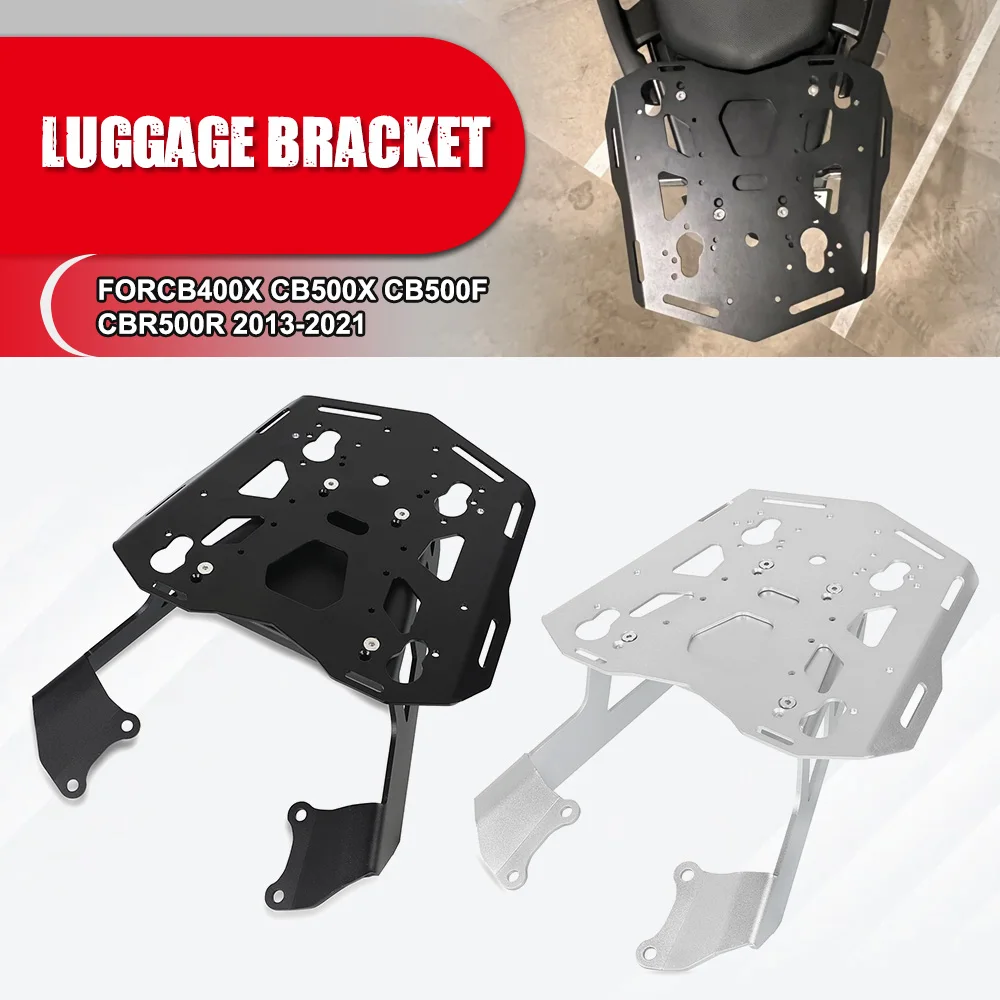 

FOR HONDA CB400X CB500X CB500F CBR500R 2013-2021 Motorcycle Rear Luggage Support Shelf Case Holder Trunk Frame Plate Bracket