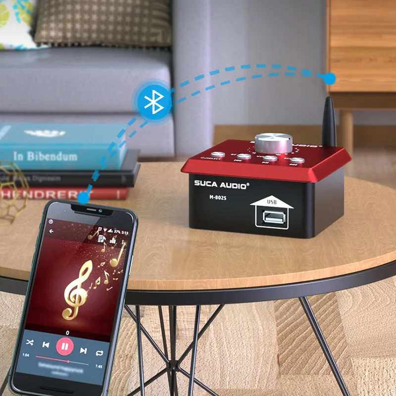 Multifunctionele Home Audio Audiofiel Kleine Bluetooth High Power Digitale Hifi Mini Versterker