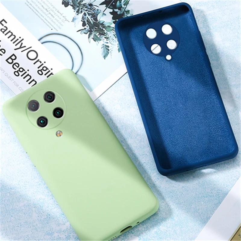 For Xiaomi Poco F2 Pro Case Original Liquid Silicone Soft Phone Rubber Cover For Xiaomi Poco F2 Pro Case for Xiaomi poco F2 Pro