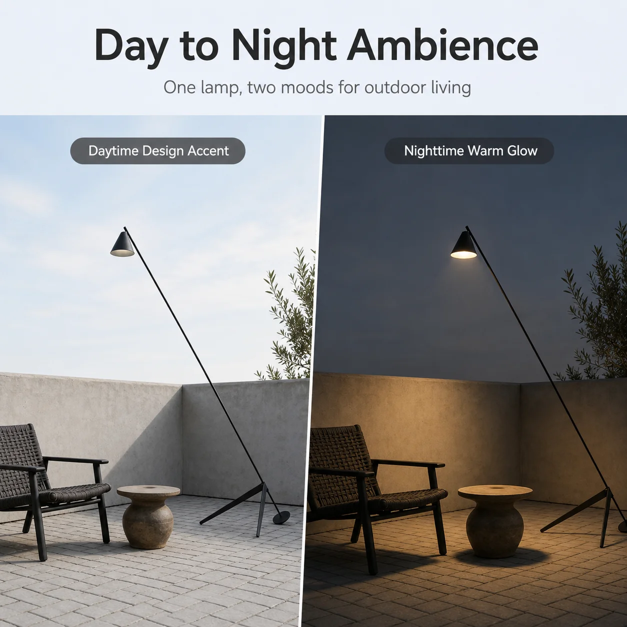 Minimalist Line Floor Lamp Black/Chrome/Gold Color Extra American Waterproof Standing Lamp For High Ceiling Living Room Outdoor