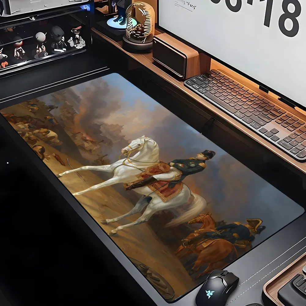 Napoleon Bonaparte Mouse Pad xxxl Gamer Mousepad Mouse cartoon Pad Large Mouse Mat Natural Rubber Desk Rug PC Desk Mats Design