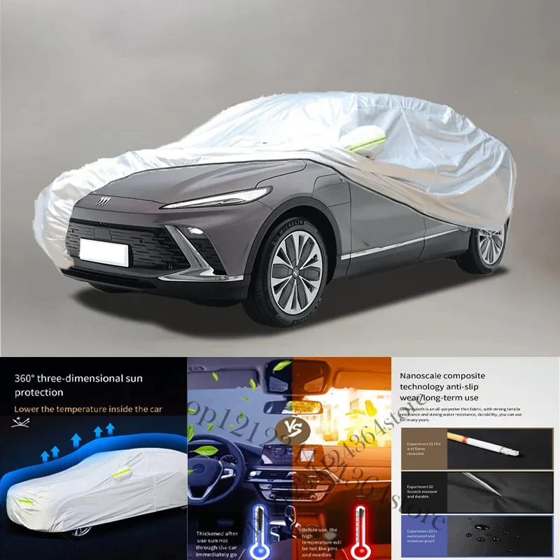 

For Buick-E4 Auto Anti snow Anti dust Anti-uv Anti peeling paint And Anti Rainwater 210t car cover Car cover protection