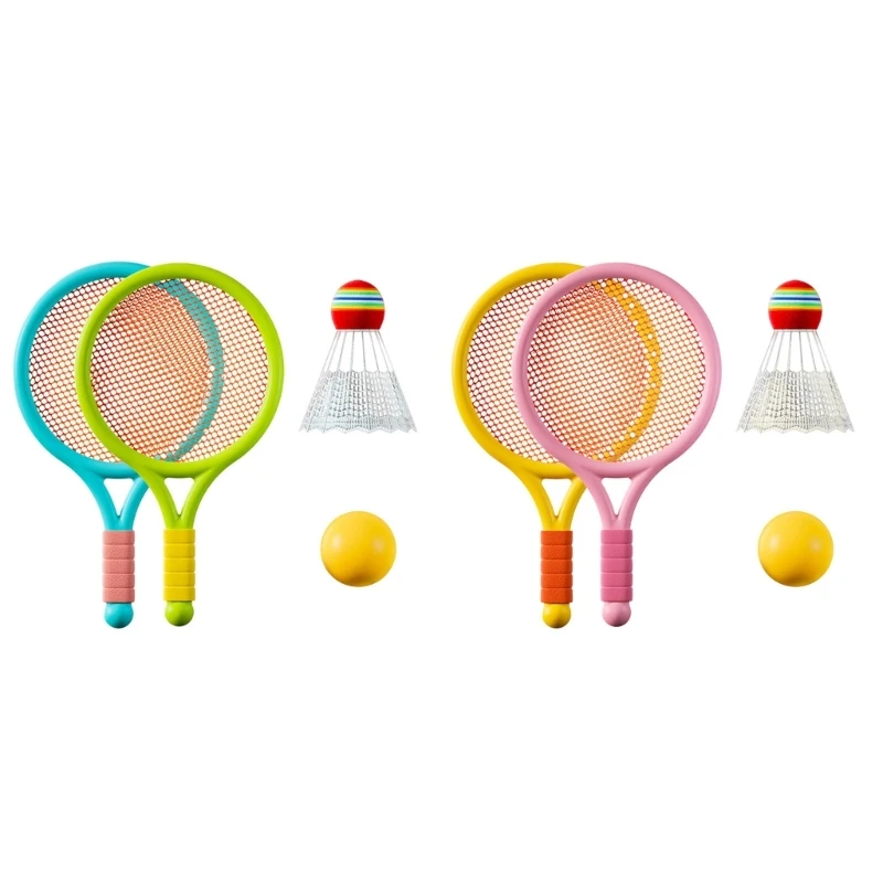 J2HD Lightweight Kids Badminton Racket Set For Outdoor Family Game For Preschool Outdoor Team Game