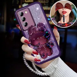 Luxury Lanyard V40SE bracket Case For Vivo V40 SE V29 V30 Lite pro Y78 Y38 5G Y36 4G V27E V29E V30E V40E Shockproof Holder Cover