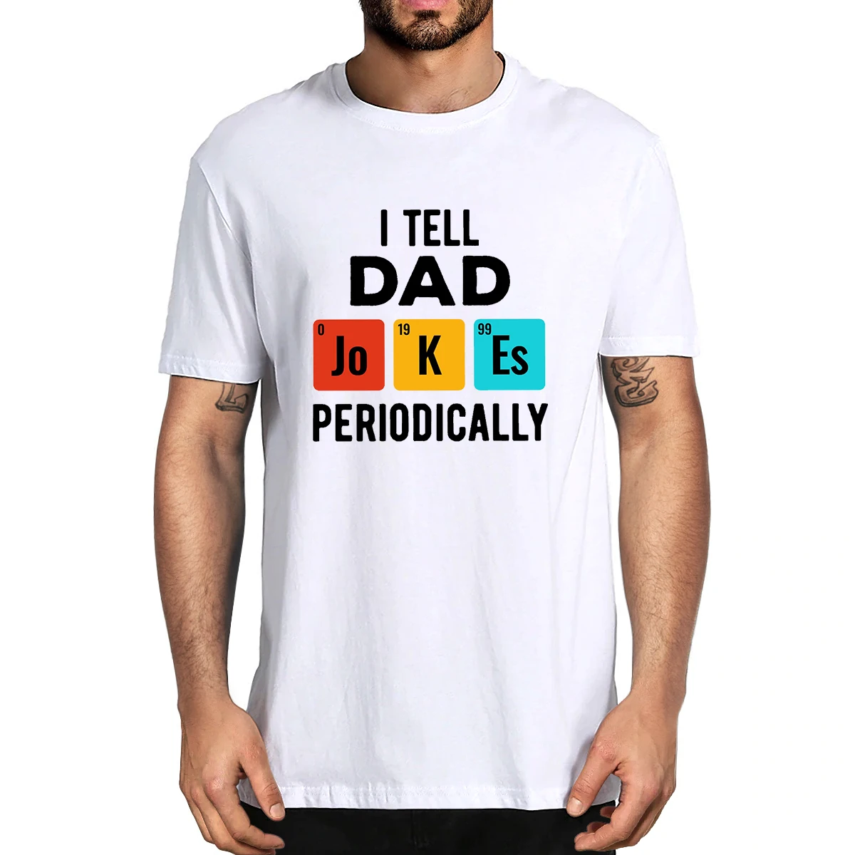 Eu conto piadas do pai periodicamente presente do dia dos pais 100% algodão verão novidade masculina camiseta feminino casual streetwear t-shirt de grandes dimensões