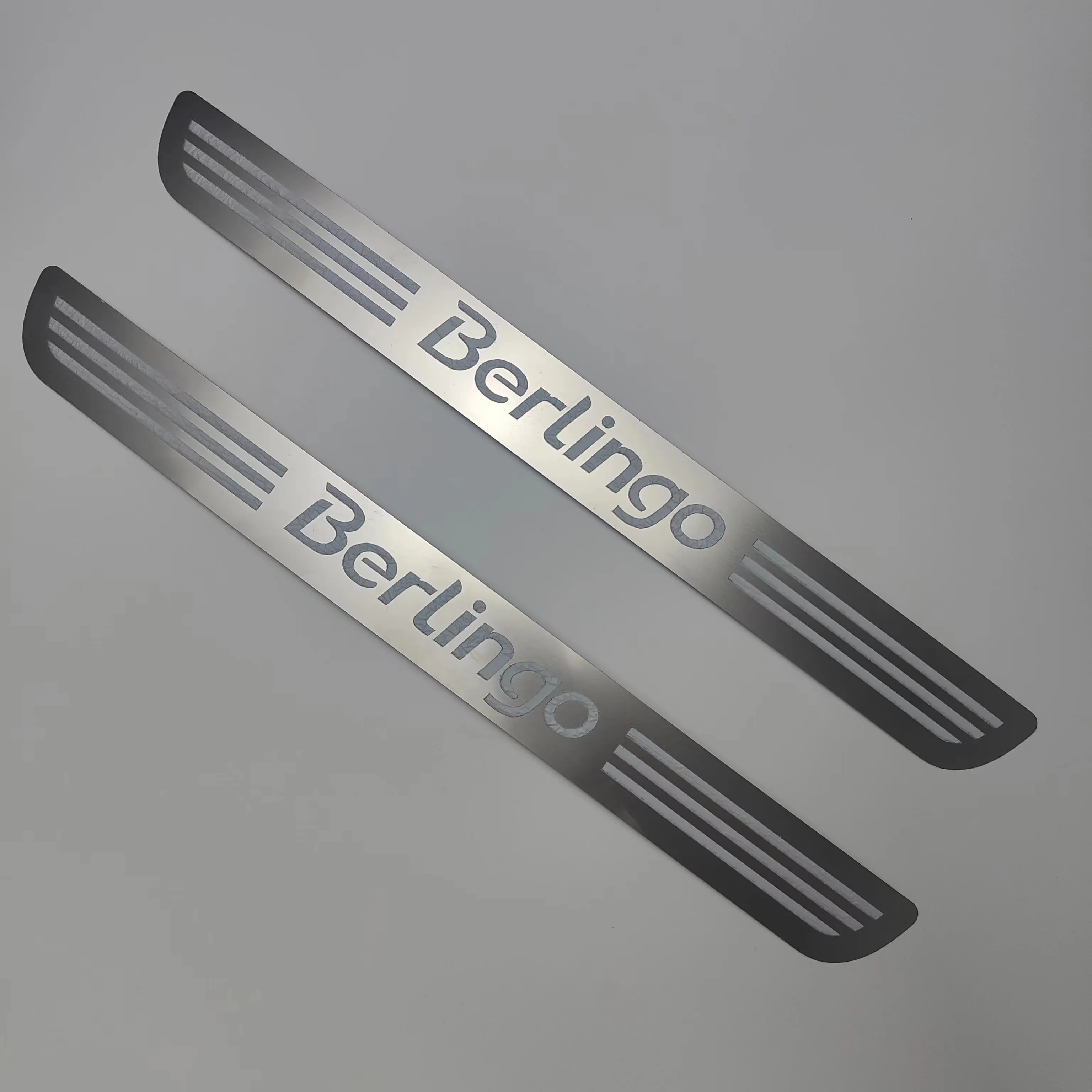 Car Sticker 2008-2019 For Citroen Berlingo B9 Door Sill Guards Stainless Scuff Plate Pedal Trim Styling Protect Car Accessories