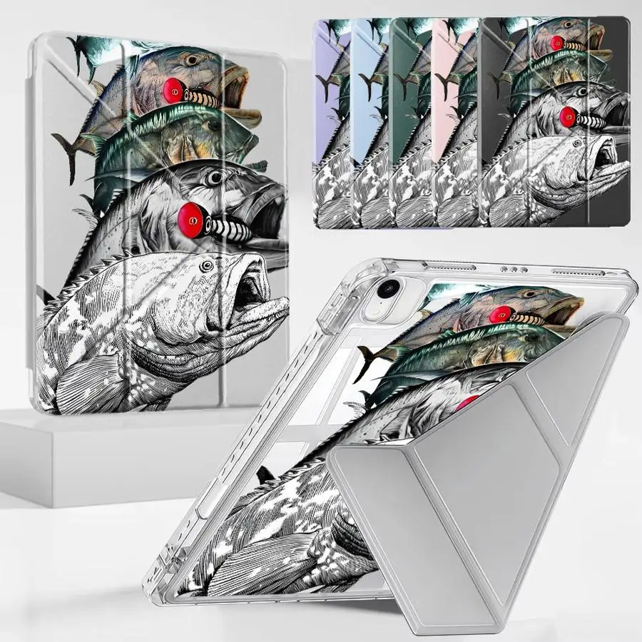 Holder Cover Tablet Case For iPad Pro 2025 Mini 6 7 Air 4 5 M3 M2 M4 11inch Pro 11th 10th 9th 8th 7th 12.9inch Y-Fold Creative