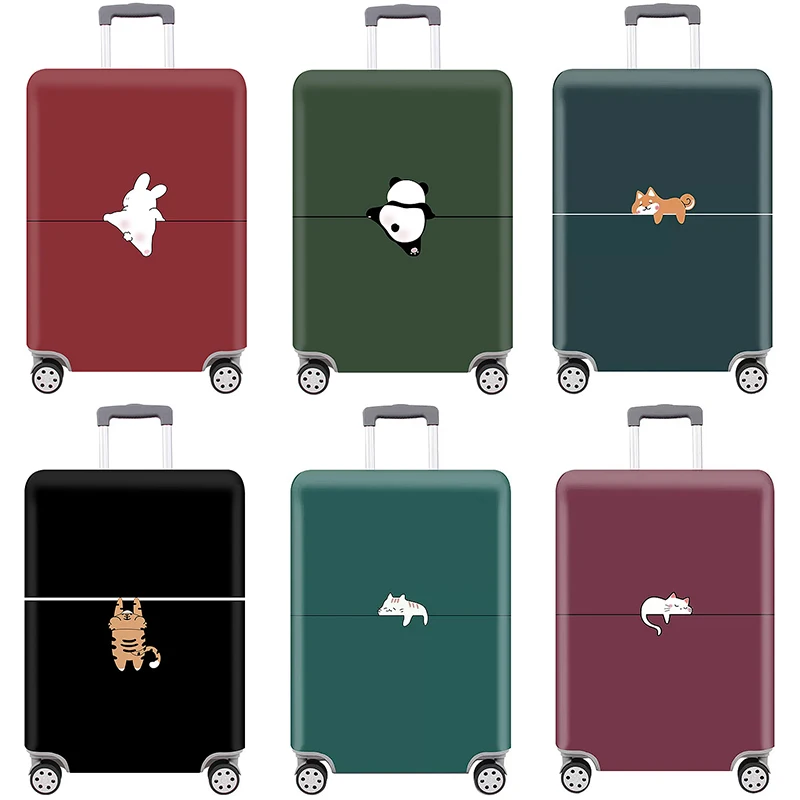 Thick Elastic Animal Prints Luggage Protective Cover Suit for 18-32 Inch Bag Suitcase Covers Trolley Cover Travel Accessories