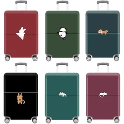 Thick Elastic Animal Prints Luggage Protective Cover Suit for 18-32 Inch Bag Suitcase Covers Trolley Cover Travel Accessories