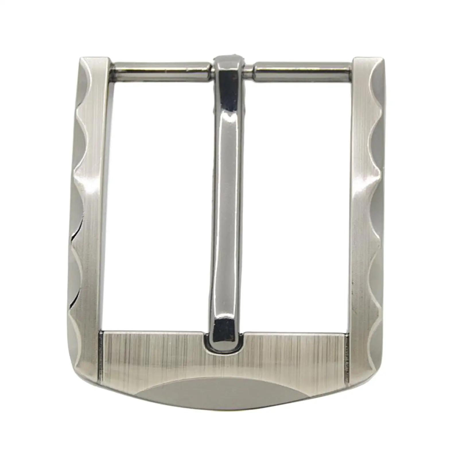 Single Prong Belt Buckle for Men Rectangular Alloy Replacement Ratchet Buckle Accessory for Casual Cowboy Belt