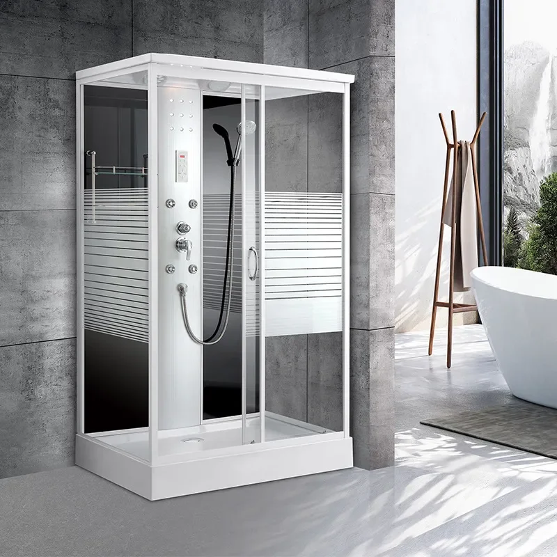 Household Integrated Shower Room Bathroom with Sliding Glass Door Toilet and Warm Air System All in One Bath Enclosure
