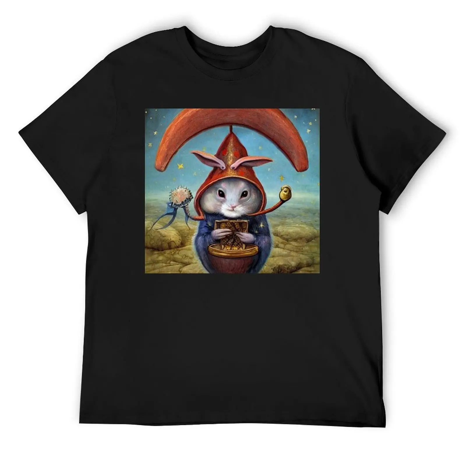 

Wizard Bunny -- Rabbit dressed as Medieval astrologer or magician T-Shirt