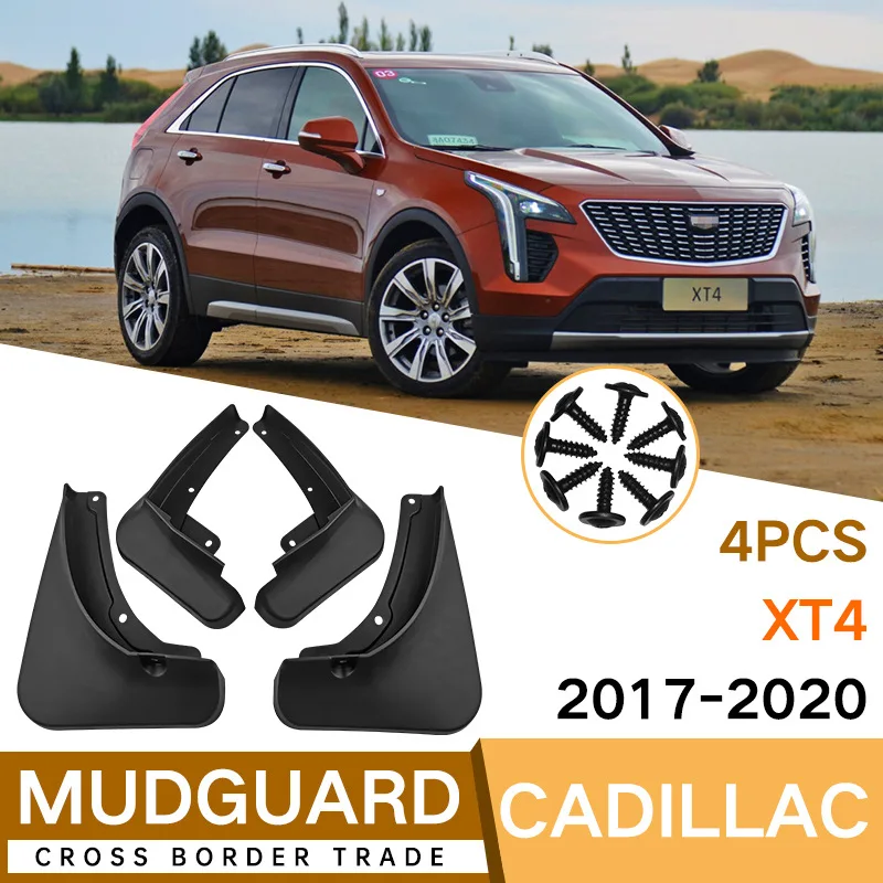 

For Cadillac XT4 2017-2020 black car mudguard Reduce dust Resist tire dirt car accessories tools