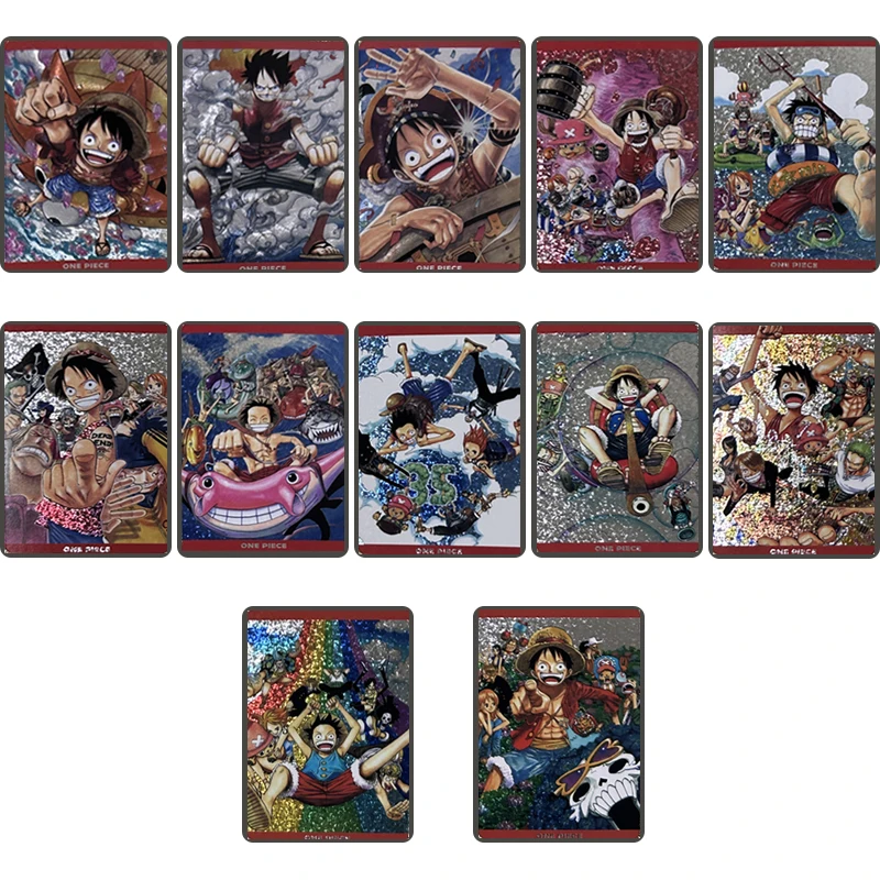 

ONE PIECE Diy Homemade Card cartoon Characters Monkey D Luffy Abdullah Bartolomeo Collection Card Christmas Birthday Gift