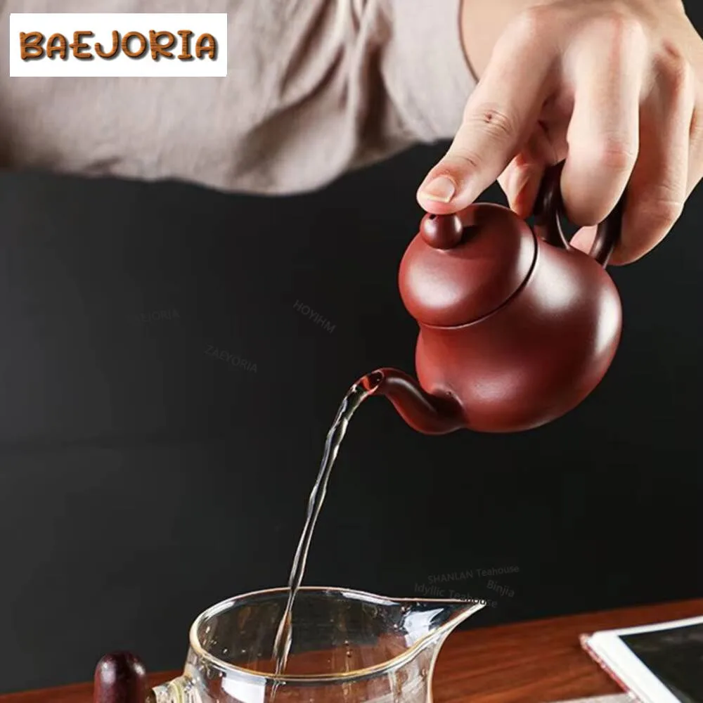 130ML Small Capacity Chaozhou Purple Clay Teapot Senior Craftsman Handmade Raw Or Kettle Tea Brewing Pot Zisha Tea (just Teapot) view 5