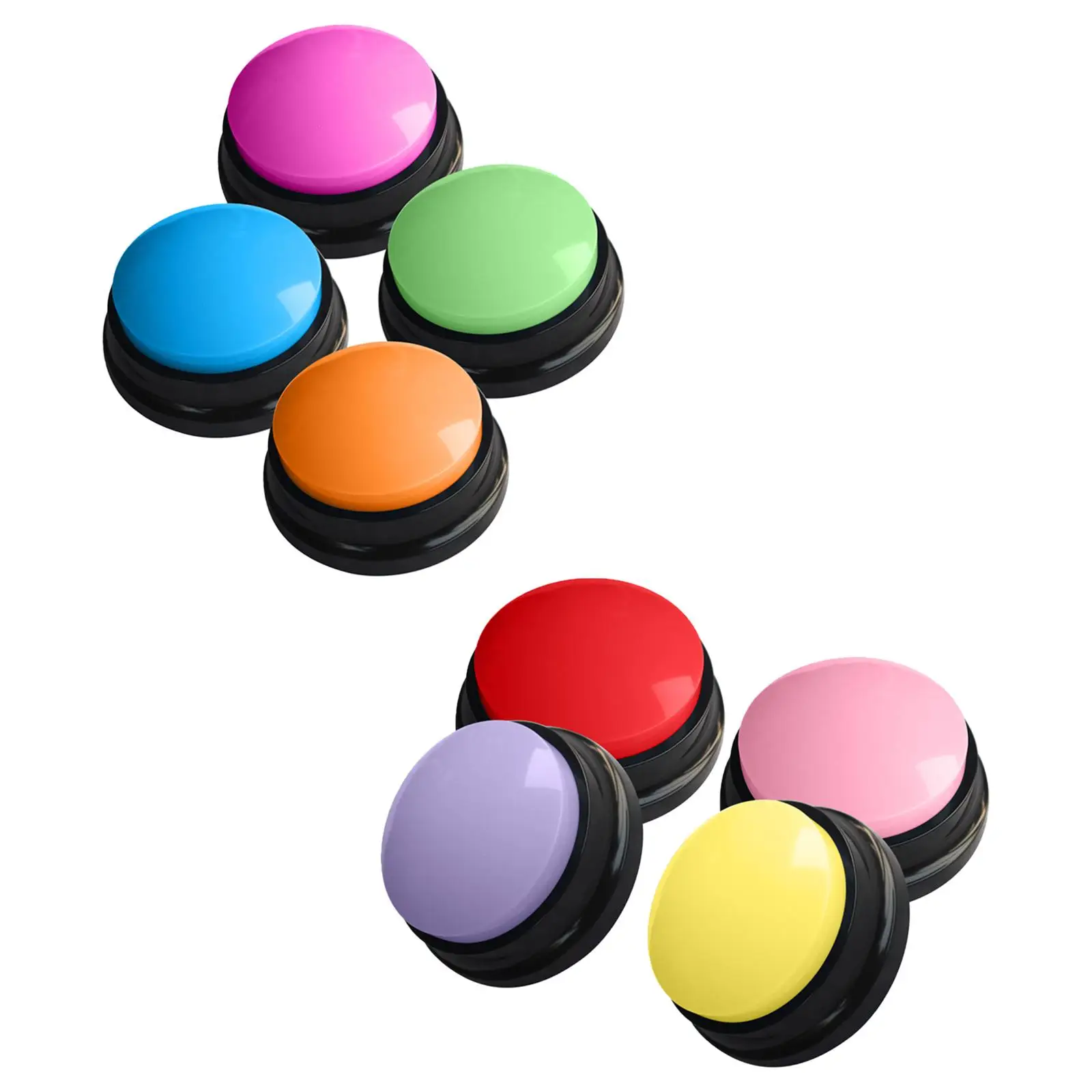 8pcs 30 Seconds Recordable Talking Button Playback Recording Sound Buttons