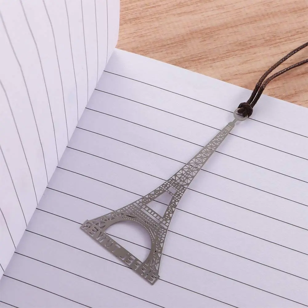 

Teacher Gift Stationery Metal Paper Clips Modeling Vintage Mark Page Eiffel Tower European Bookmark Big Ben Bookmark