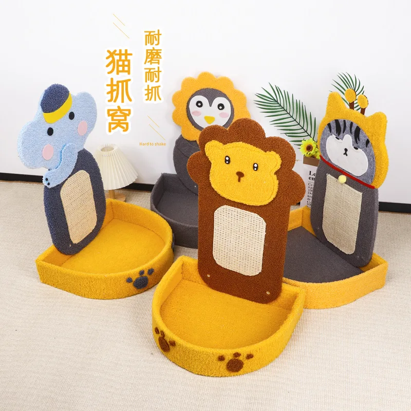 

Removable Cat Litter Board, Scratch Board, Wear-Resistant, Sisal, Cute Cartoon, against the Wall, Vertical Cat Supplies