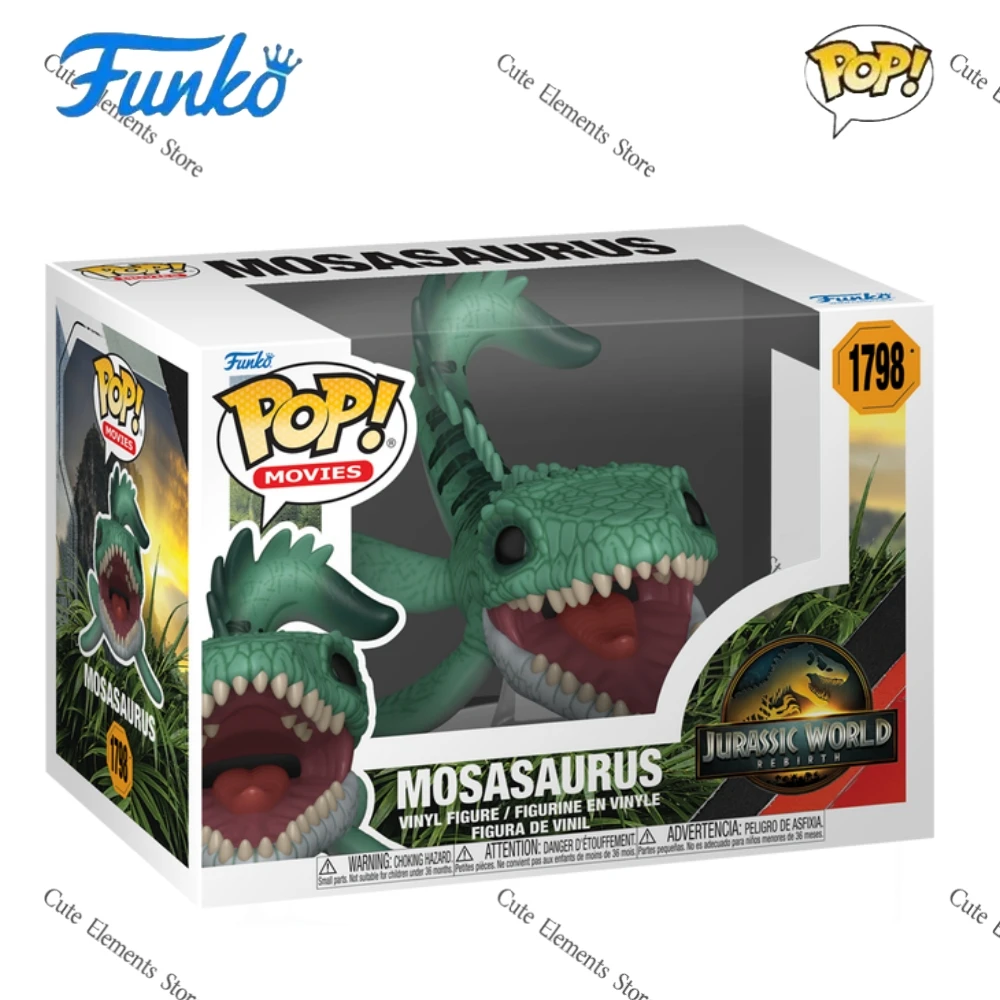 Funko Pop Mosasaurus 1789 Figuras Jurassic World: Renacimiento Figura de vinilo de dinosaurio de 2,9 pulgadas Coleccionable Edición limitada Juguete para regalo