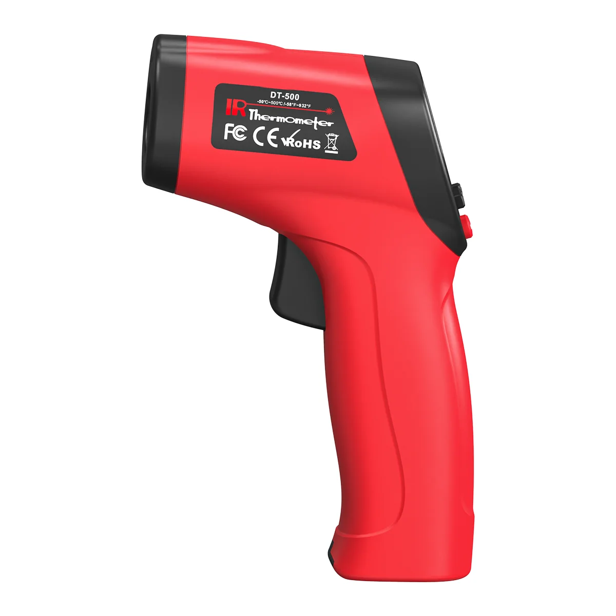 ميزان الحرارة الرقمي بالأشعة تحت الحمراء -58 ℉ -932 ℉   مقياس الحرارة المنزلي، مسدس درجة حرارة ليزر غير متصل قابل للتعديل للمنزل