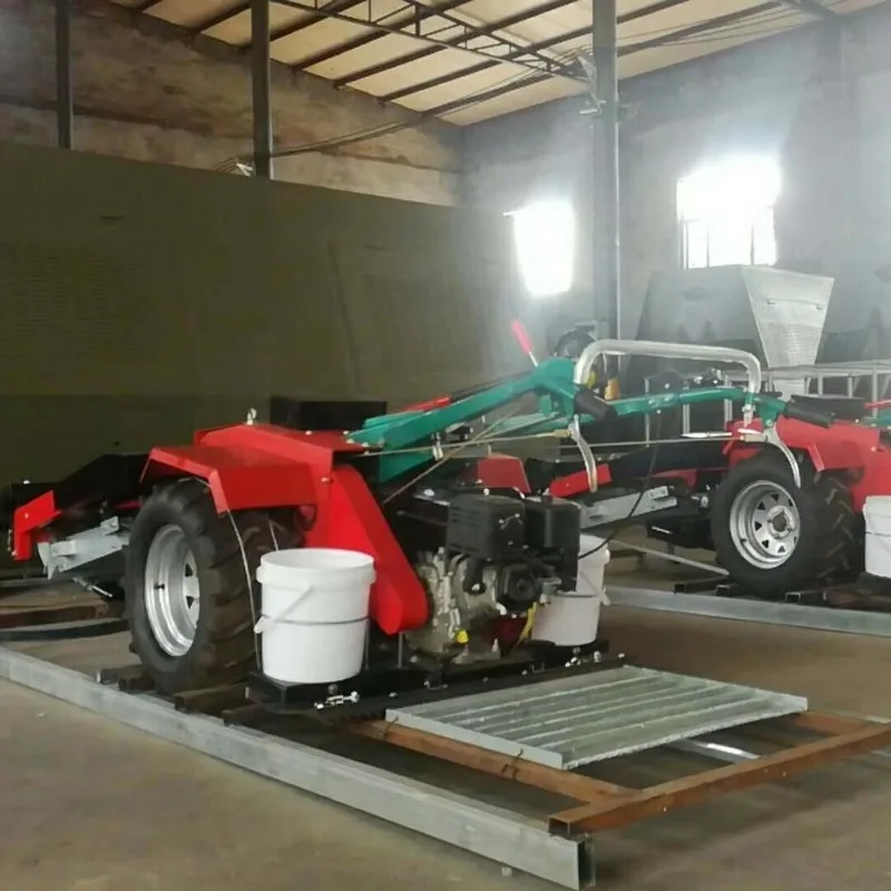 Hand Push Beach Cleaning Unit Seaside Stone Waste Screening Equipment Sand Sweeping Machine Coast Garbage Debris Removal Work