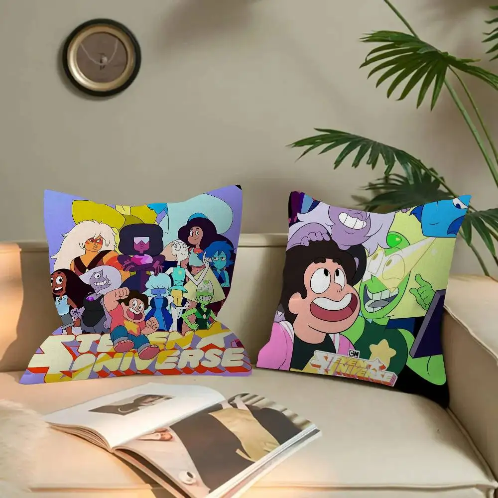 Steven Universe Animation Pillow Covers Cartoon Sofa Decorative Home Double-sided Printing Short Plush Cute Cushion Cover
