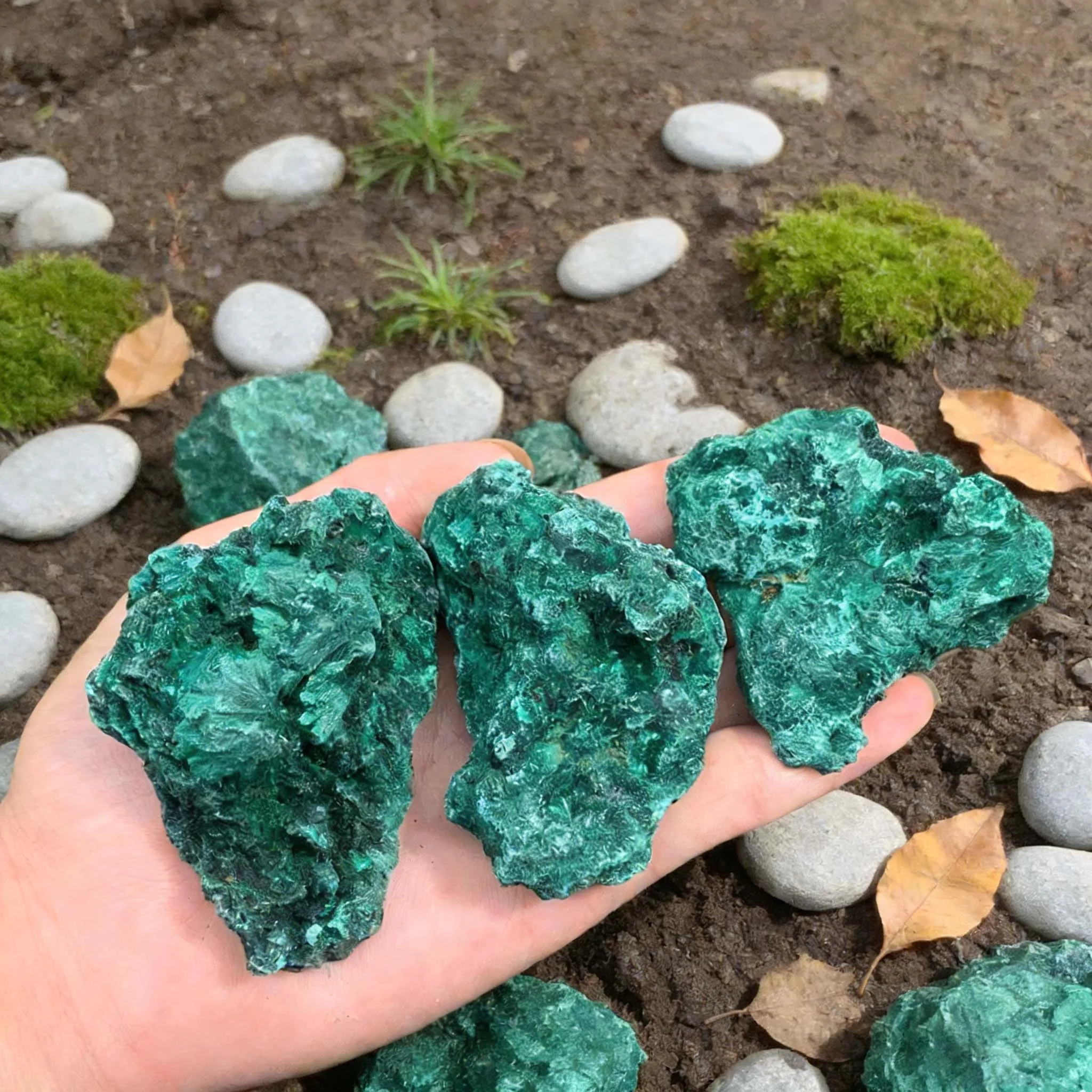 Natural Raw Malachite Deep Coloration Enhancement Wisdom Crystal Rough Stone Specimen Home Decor Gift