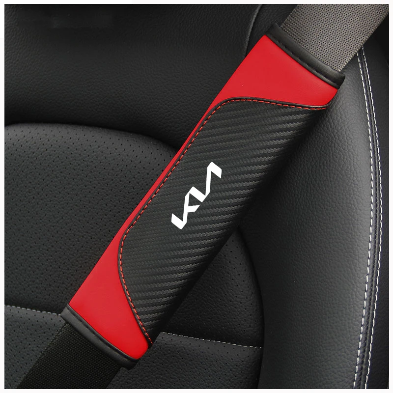 2 pçs capa de cinto de segurança do carro capa para kia ceed sportage rio procede k5 optima sedona forte cerato venga acessórios do carro