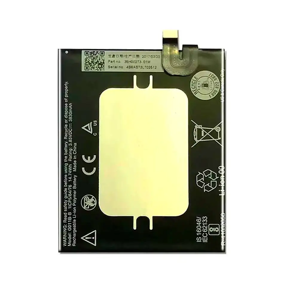 طاقة موثوقة 3830 مللي أمبير في الساعة لبطارية الهاتف المحمول Htc Google Pixel 2 XL G011B-B