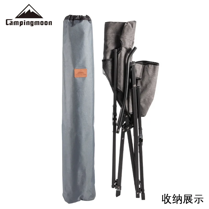 CAMPINGMOON F-1003C luar ruangan kursi lipat berkemah BBQ kursi aluminium Alloy katun kain Ogawa FishingChair