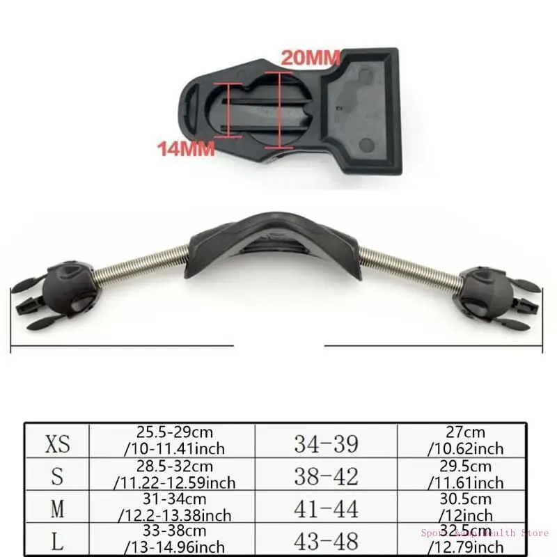 

2Pcs Steel Fin Spring Heel Strap for Scubas Diving Fin Scubas Diving Fin Strap