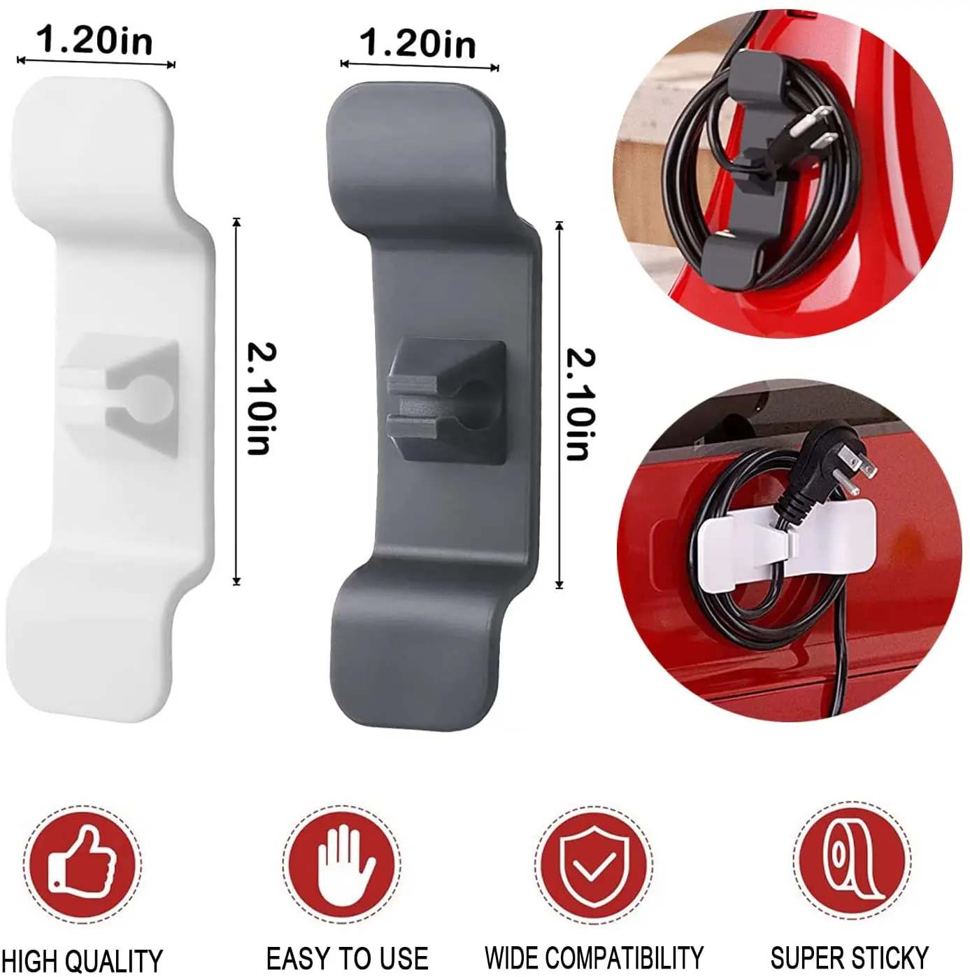 Cord Organizer Wrapper Clips Holder Wire Hider Cable Winder Management Wrap Storage For Kitchen Appliances TV Data Cable Charger