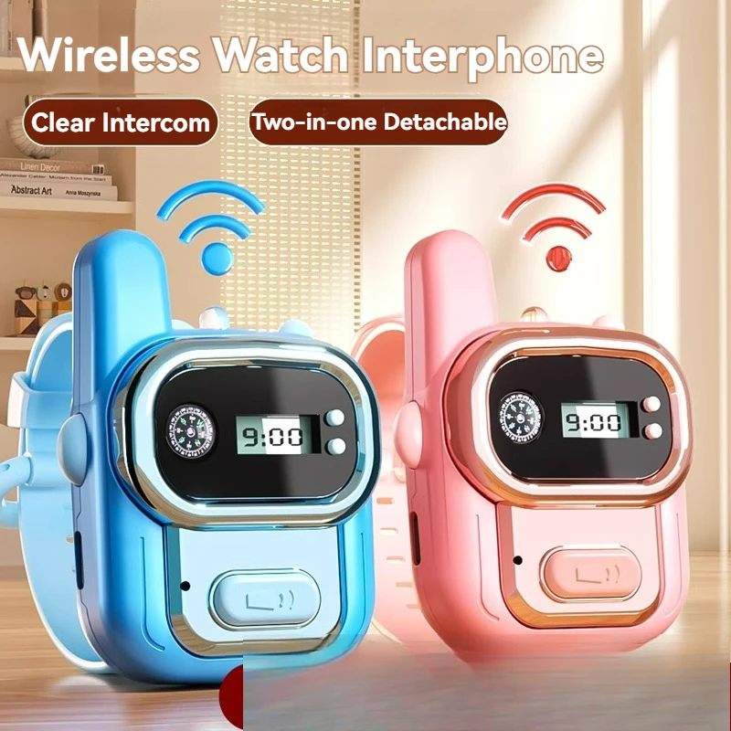 Orologio wireless walkie-talkie per bambini con luce USB ricarica scuola interfono esterno regali giocattolo educativo per bambini per ragazze