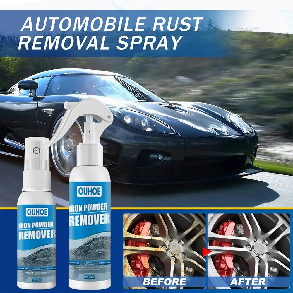 

100ml Rust Remover Spray Maintenance Anti Rust Inhibitor Derusting Spray For Car Wheel Hub Brush Rust Cleaner Spray