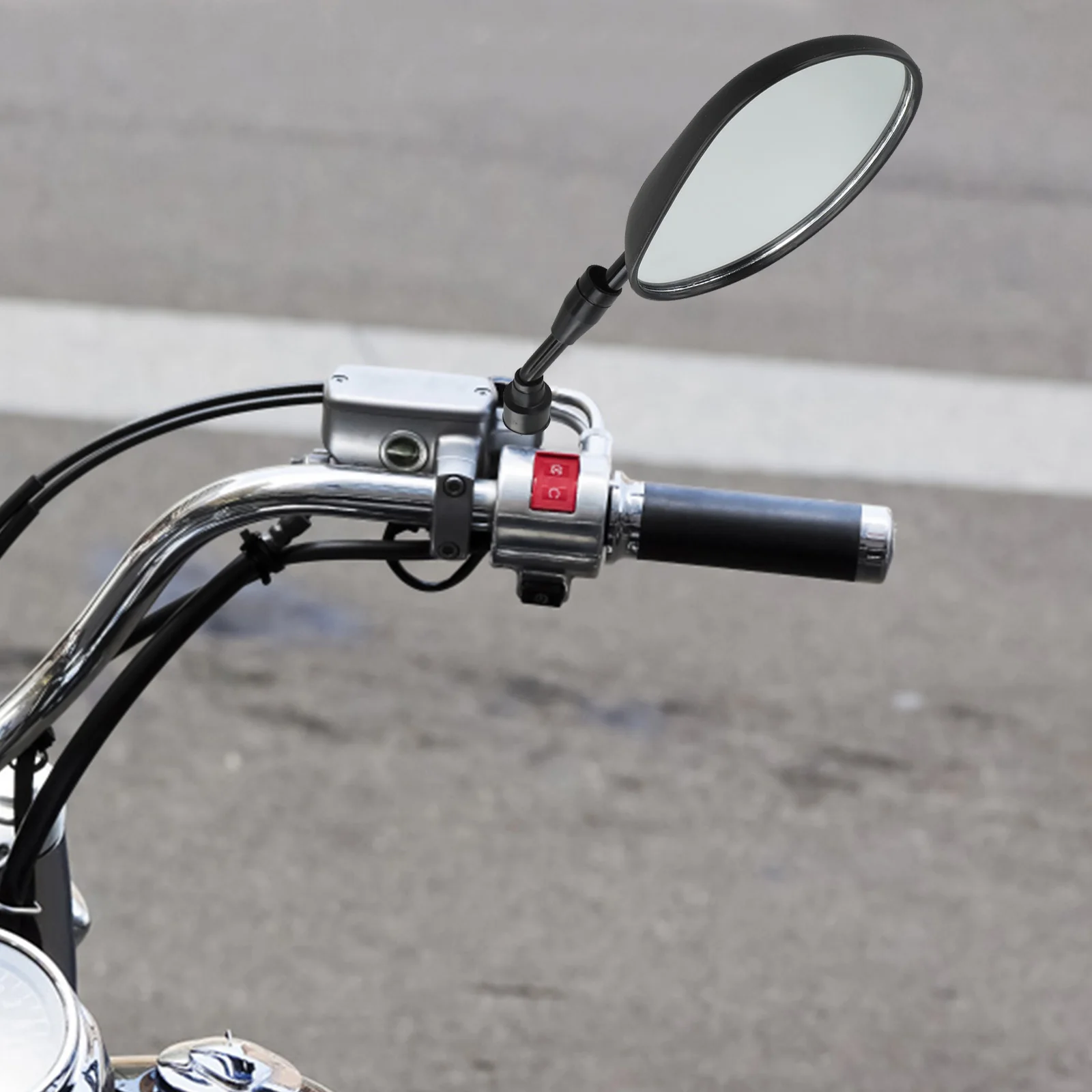 

Electric Bike Electric Vehicle Mirror Electric Bike Mirror 8MM Interface Fitting Easy Installation For Electric Bike For Scooter
