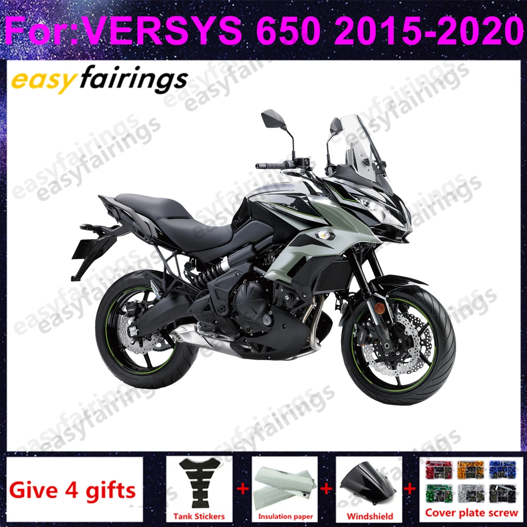 

Versys 650 KLE650 Motorcycle Injection Mold Full Fairing Kits Plastic Bodywork Fit for 2015-2020 Models fairings