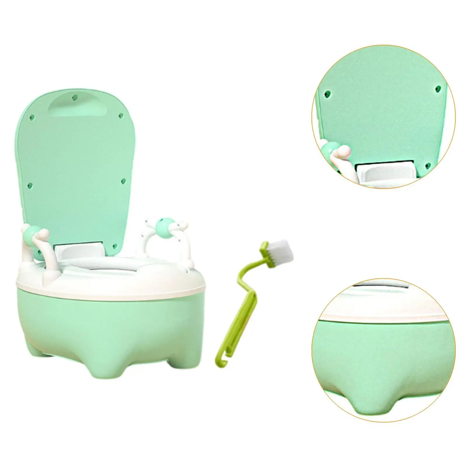 Pot pour bébé, siège de toilette d'entraînement, comprend une brosse de nettoyage, siège de pot confortable, pot amovible pour nourrissons