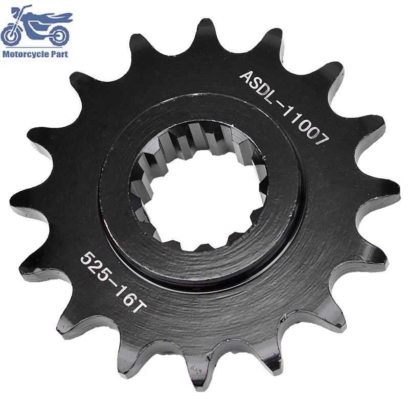 525-16T 525 16 Tooth 16T Drive Front Sprocket Gear For Honda CB600 CBF600 CBR600 F4 F 4i CBR900RR CBR1000 CRF1000 XL1000 NT1100