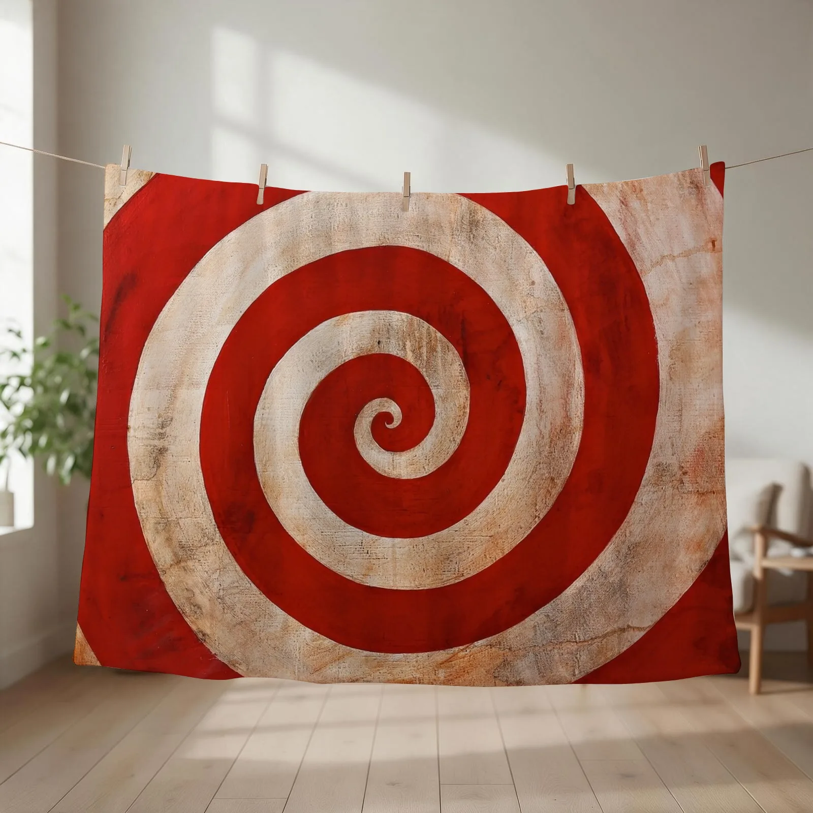 Sideshow Carnival Spiral Throw Blanket Luxury valentine gift ideas Decoratives Flannel Fabric Blankets
