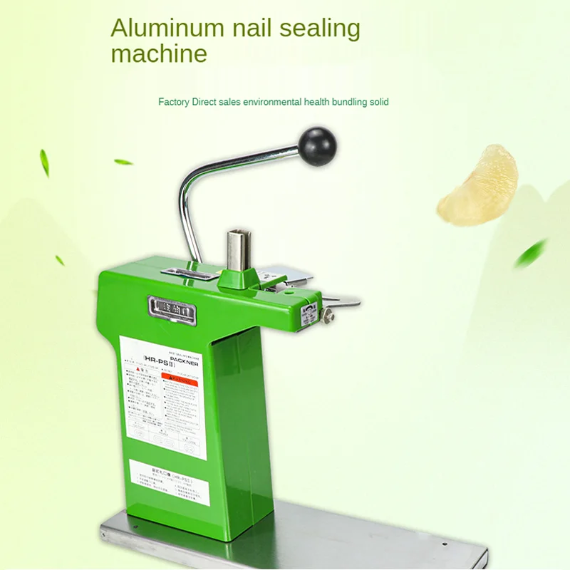 Supermarket hand packer vegetable shop manual nail aluminum plastic bags tie trimming machine screw