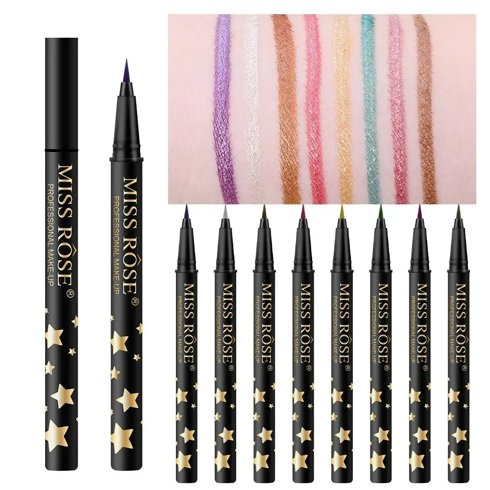 

Multicolor Colorful Glitter Liquid Eyeliner Waterproof Long Lasting Shiny Eye Liner Pencil SweatProof Smooth