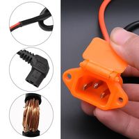Universal Electric Vehicle Accessories for 48V Battery Connector Plug Scooter Bike Parts with 12AWG Cable Charging Socket