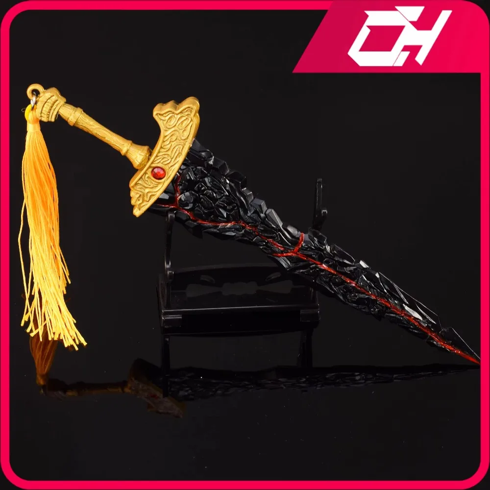 22cm maliketh lâmina preta greatsword jogo periférico metal samurai espada arma modelo acessórios ornamentos presentes brinquedos meninos