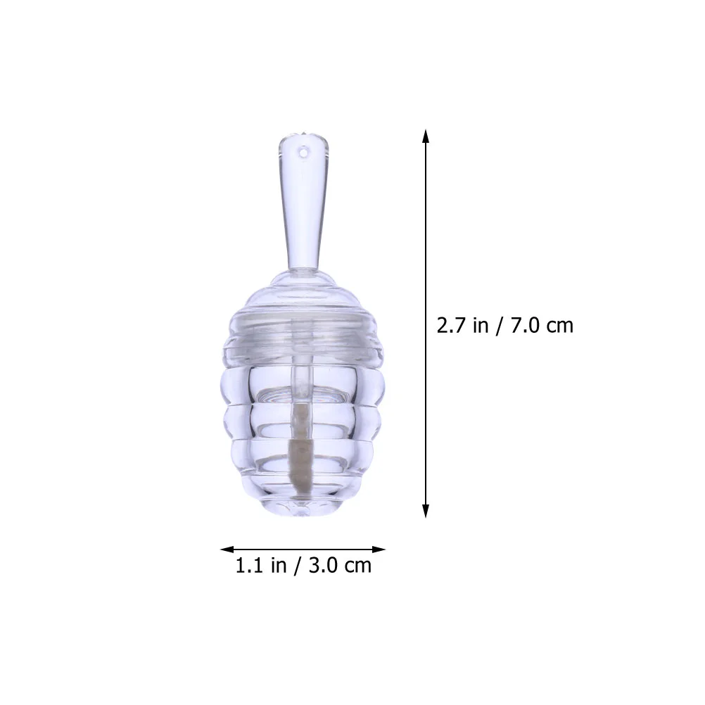 6 Stuks Honingraat Lipgloss Buis Heldere Transparante Container Vormige Buizen Lege Containers Balsem Luchtverkeersleiding