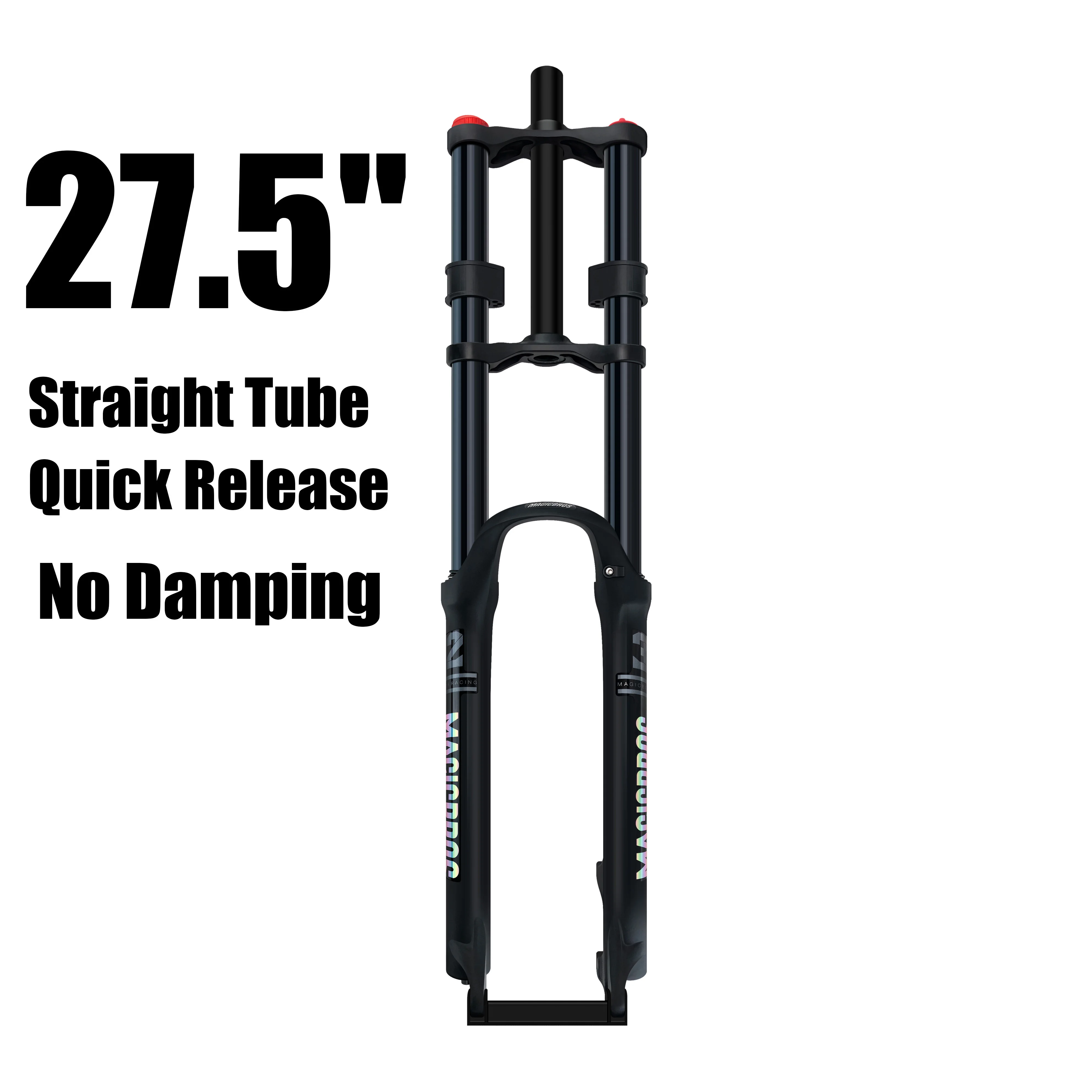MAGICBROS Dubbele Schouder Luchtvering Vork Schijfrem 180MM Veerweg 15*100 / 110MM Elektrische E-Bike Mountainbike Lucht Vork