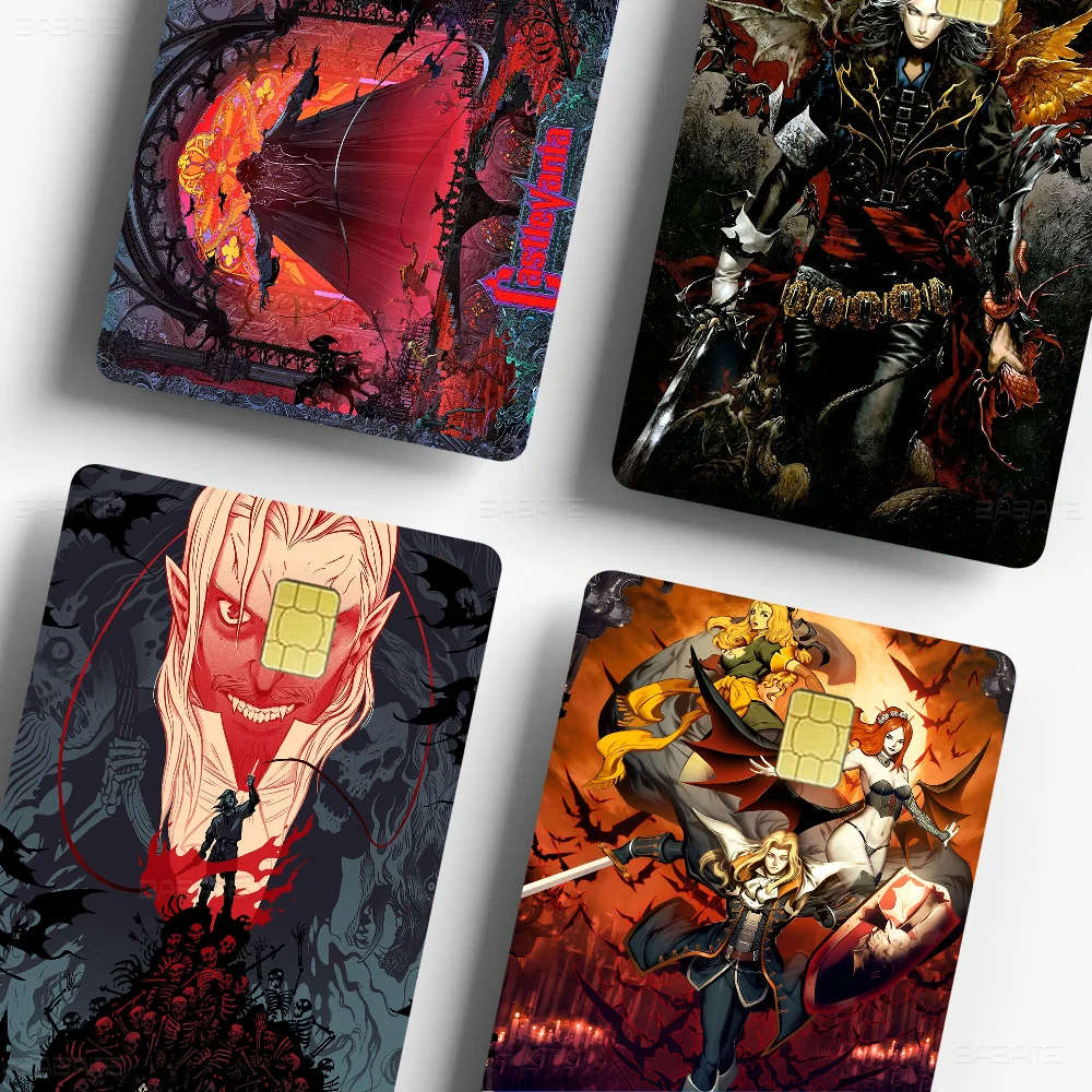 Horror Movie C-Castlevania 100% Hot Sale Amine Credit Debit Bank Card Bus Card Film Skin Sticker