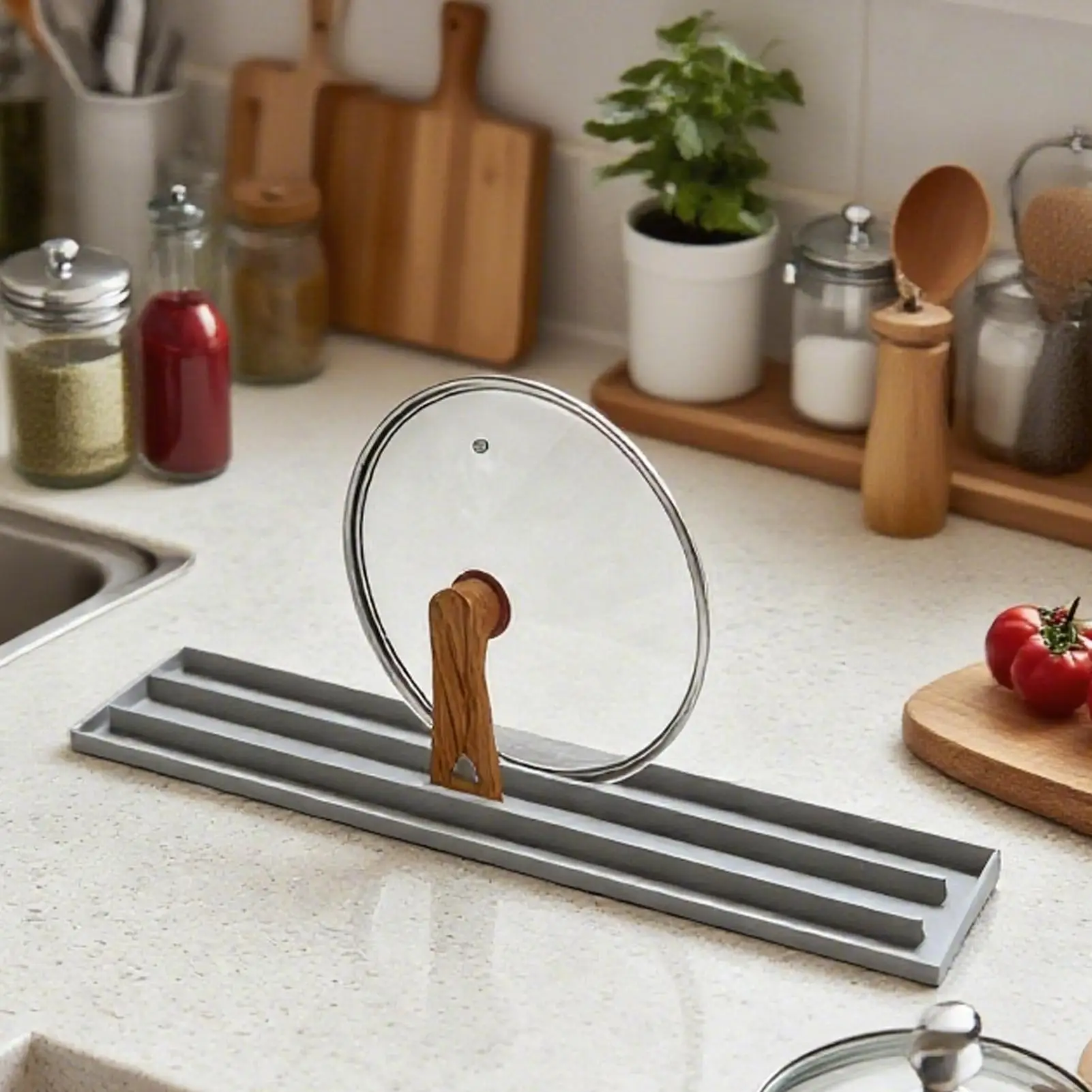 Dish Drying Mat Heat-Resistant Draining Pad Edge Silicone Dish Drainer Mat For Pot Lid Cup Bottle Glassware Restroom Shower Room