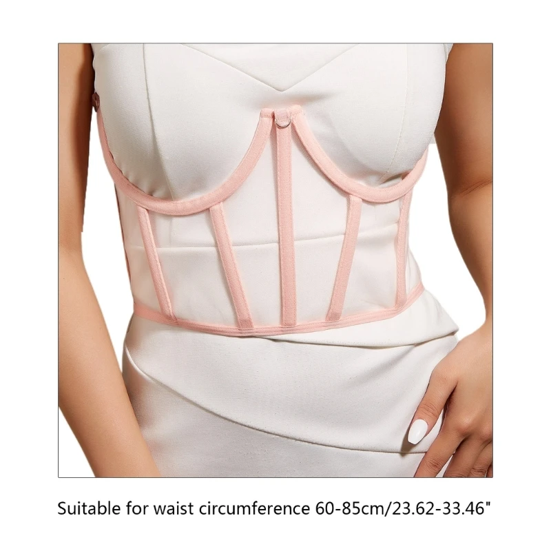 Corsetto con perla / catena per donna Abito da cerimonia nuziale Cintura modellante per corpo Dropship